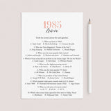 1985 Trivia Questions and Answers Printable by LittleSizzle