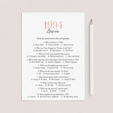 1994 Trivia Questions and Answers Printable by LittleSizzle