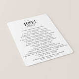 1995 Fun Facts Quiz with Answers Printable