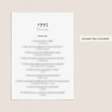 1995 Quiz and Answers Printable