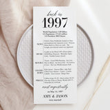 30th Anniversary Party Decorations Married in 1997 Table Card