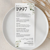 1997 Anniversary Table Cards Personalized 30th Anniversary Decor by LittleSizzle