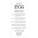 90th Birthday Party Decorations Back in 1936 Table Card by LittleSizzle