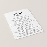 2000 Fun Facts Quiz with Answers Printable