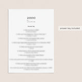 2000 Quiz and Answers Printable