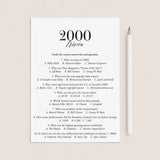 2000 Fun Facts Quiz with Answers Printable | 2000 Pop Culture Trivia by LittleSizzle