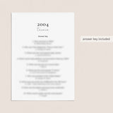 2004 Quiz and Answers Printable