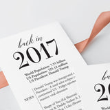 10 Year Reunion Table Card Personalized Class of 2017 Reunion