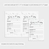 Silver New Year's Resolution Cards Printable