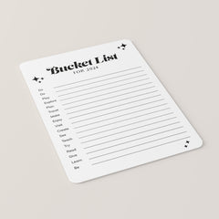 2024 Bucket List Printable