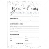 Year in Review Cards Printable by LittleSizzle