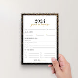 2024/2025 New Years Reflections and Resolutions Cards Printable