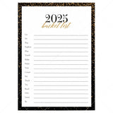 2025 New Year's Bucket List Card Printable by LittleSizzle