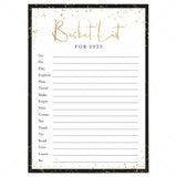 New Years Bucket List for 2025 Printable by LittleSizzle