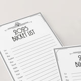 Printable New Year Bucket List 2025