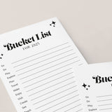 2025 Bucket List Printable