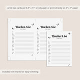 2025 Bucket List Printable