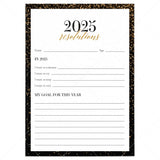 2025 Resolutions and New Year's Goals Card Printable by LittleSizzle