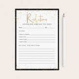 2025 New Year's Resolutions List Printable by LittleSizzle