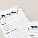 2025 New Year Resolutions Goal Setting List Printable