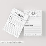 New Year Resolutions Card Printable