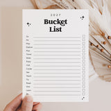 2027 Bucket List Printable