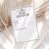 Gatsby New Years Party Printable 2026 Resolutions