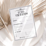 2026 Year in Review Cards for Gatbsy New Years Party