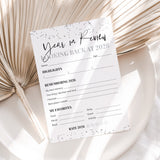 Year in Review Cards Printable