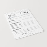 Year in Review Cards Printable