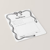 New Year's Resolutions Printable Coquette Bow Theme