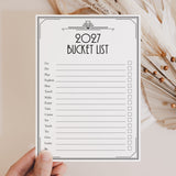 Printable New Year Bucket List 2027