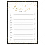 New Years Bucket List for 2027 Printable by LittleSizzle