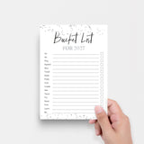 New Year Bucket List Printable