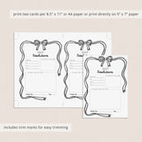 New Year's Resolutions Printable Coquette Bow Theme