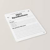 2027 New Year Resolutions Goal Setting List Printable