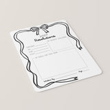 New Year's Resolutions Printable Coquette Bow Theme
