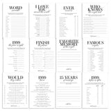 Married in 1999 26th Wedding Anniversary Party Games Bundle by LittleSizzle