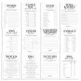 Married in 1994 31st Wedding Anniversary Party Games Bundle by LittleSizzle