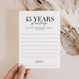 45th Anniversary Party Games Married in 1979 Printable