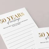 50th Anniversary Party Games Married in 1975 Printable