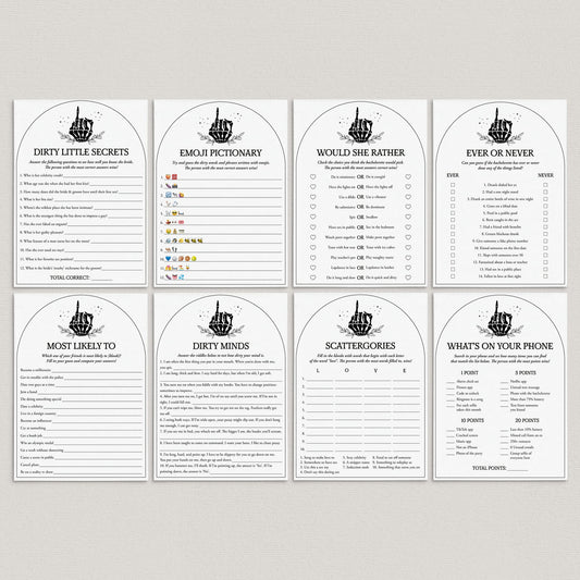 Printable Bride or Die Bach Party Games Bundle Til Death Do Us Party by LittleSizzle