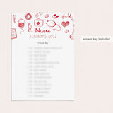 Nurse Medical Acronyms Game with Answer Key Printable
