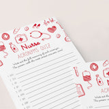 Nurse Medical Acronyms Game with Answer Key Printable by LittleSizzle