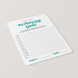 Medical Acronyms Quiz with Answer Key Printable