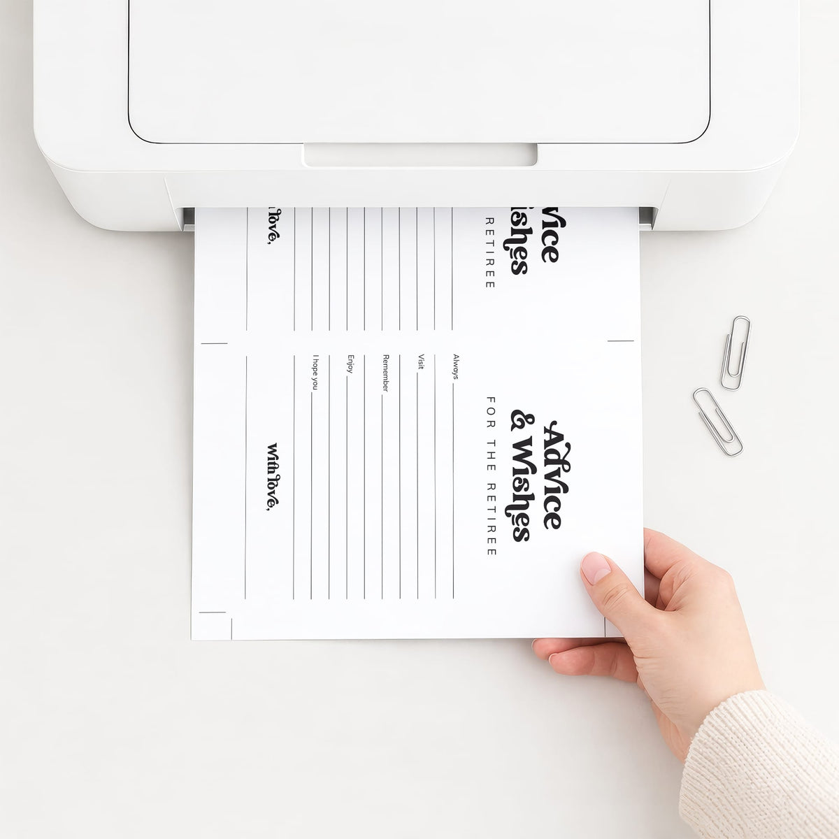 Retirement Advice & Wishes Card Printable | Download & Print Today ...