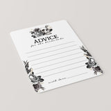 Gothic Advice for the Bride Cards Printable