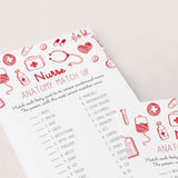 Anatomy Matching Game Printable Answers Included