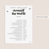 Happy New Year Around The World Quiz with Answer Key Printable