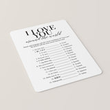 I Love You Around The World Game with Answers Printable